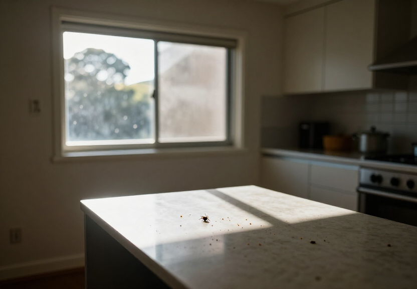 Cockroaches in a Darling Point restaurant storage area before removal